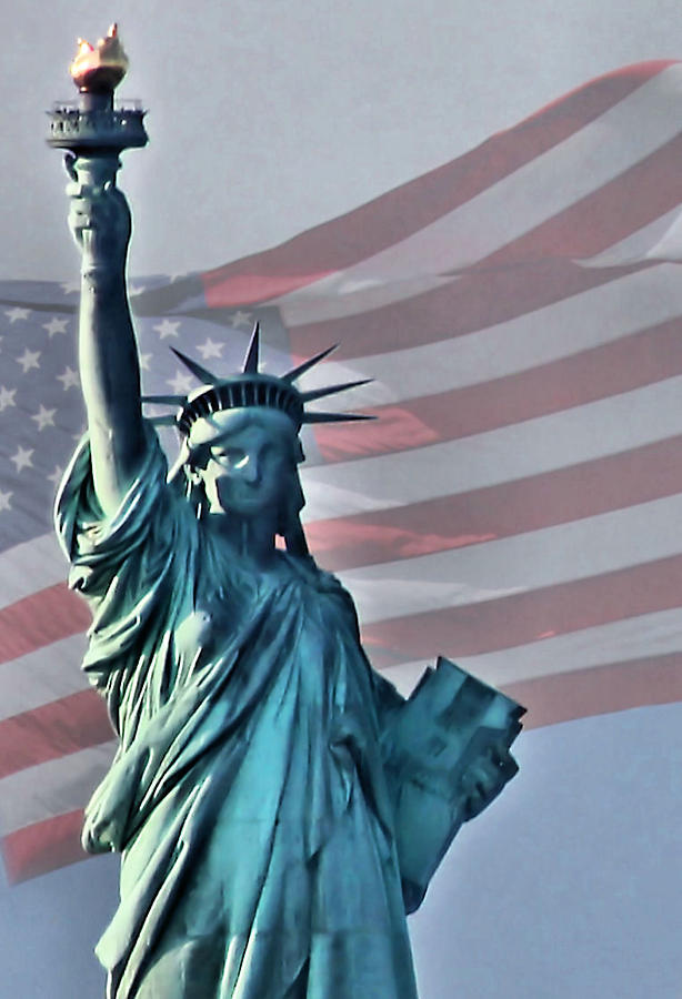 Statue Of Liberty Photograph - American Pride by Kristin Elmquist