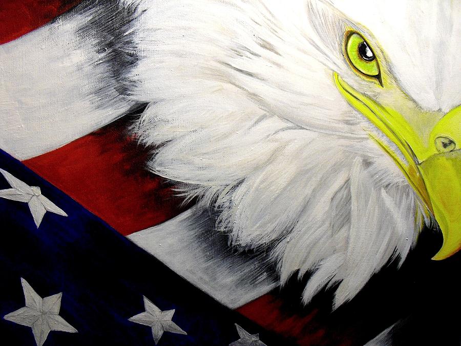 American Pride Painting by Melissa Torres