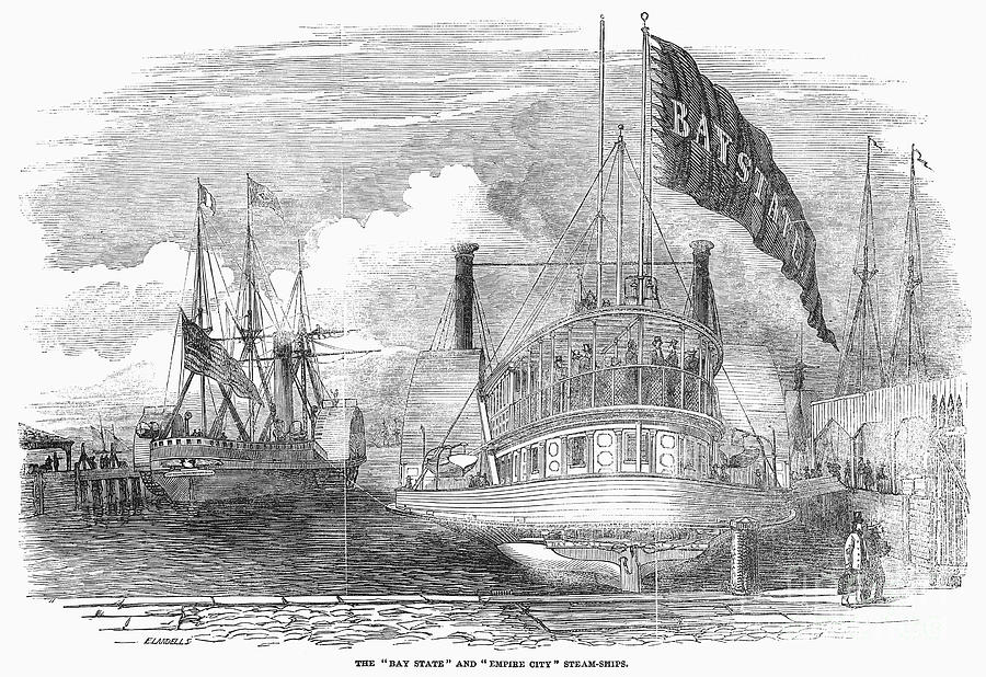 American Steamboats 1852 Photograph By Granger Fine Art America