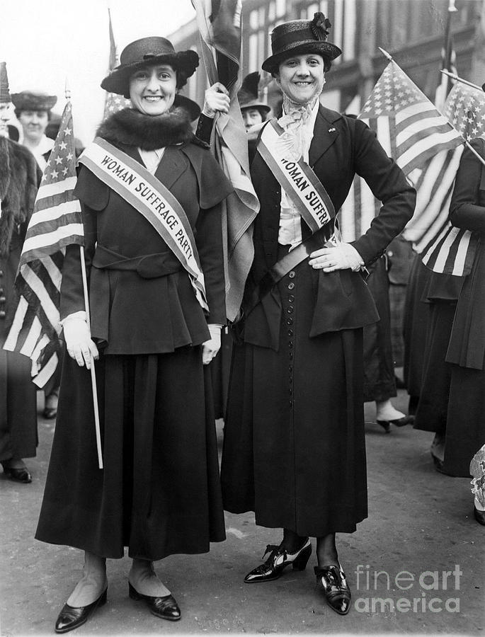American Suffragists Photograph by Granger