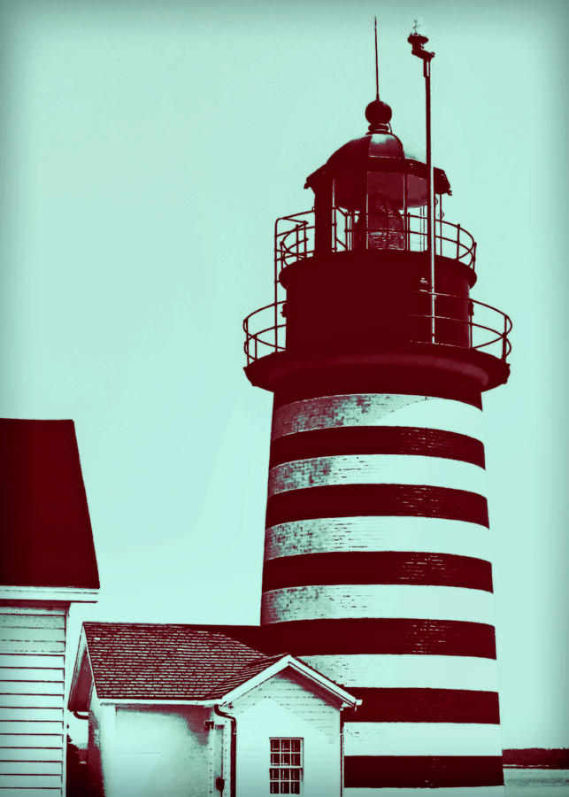 Americana Lighthouse Photograph by Tony Grider