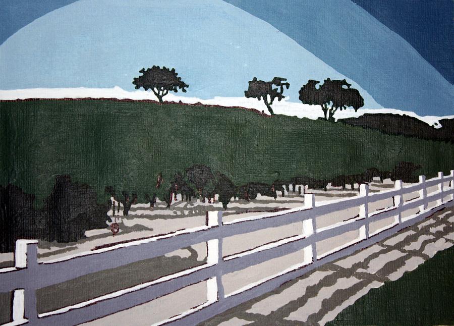 Americana No.13  Fence No.3 Painting by Sheri Parris