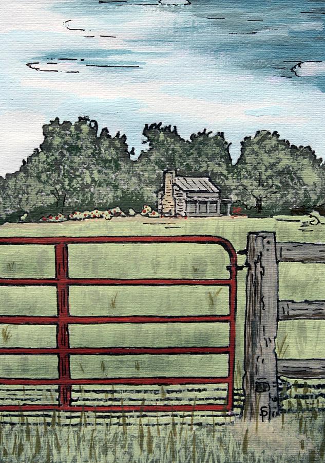 Americana No.8 Gate No.14 Painting by Sheri Parris