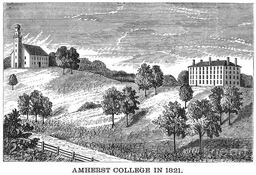 Amherst College, 1821 Photograph by Granger