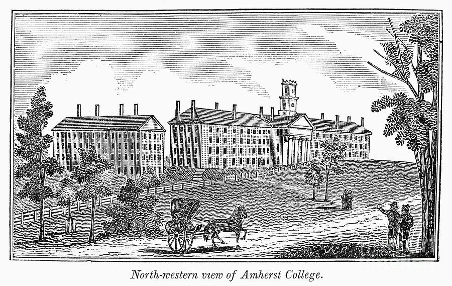 Amherst College, 1839 Photograph by Granger