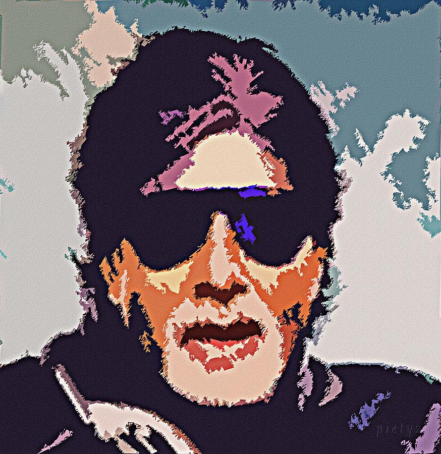 Amitabh Bachchan The Superstar Painting by Piety Dsilva