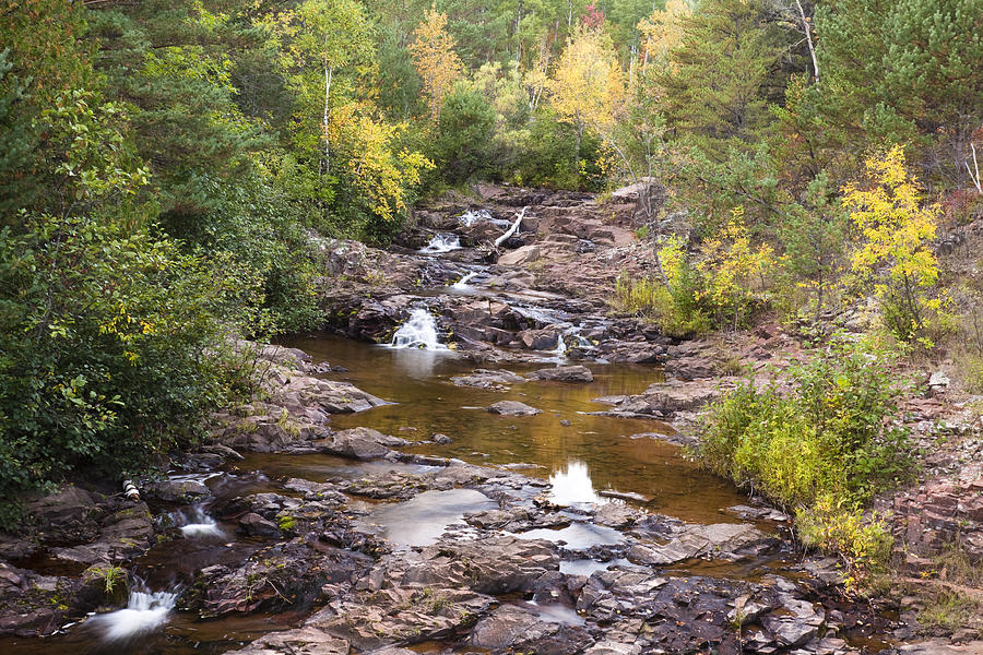 Fall Photograph - Amity Creek Autumn 2 by John Brueske