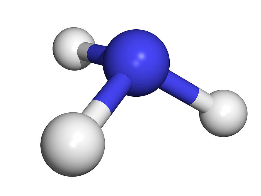 Ammonia Molecule Photograph by Dr Tim Evans Pixels