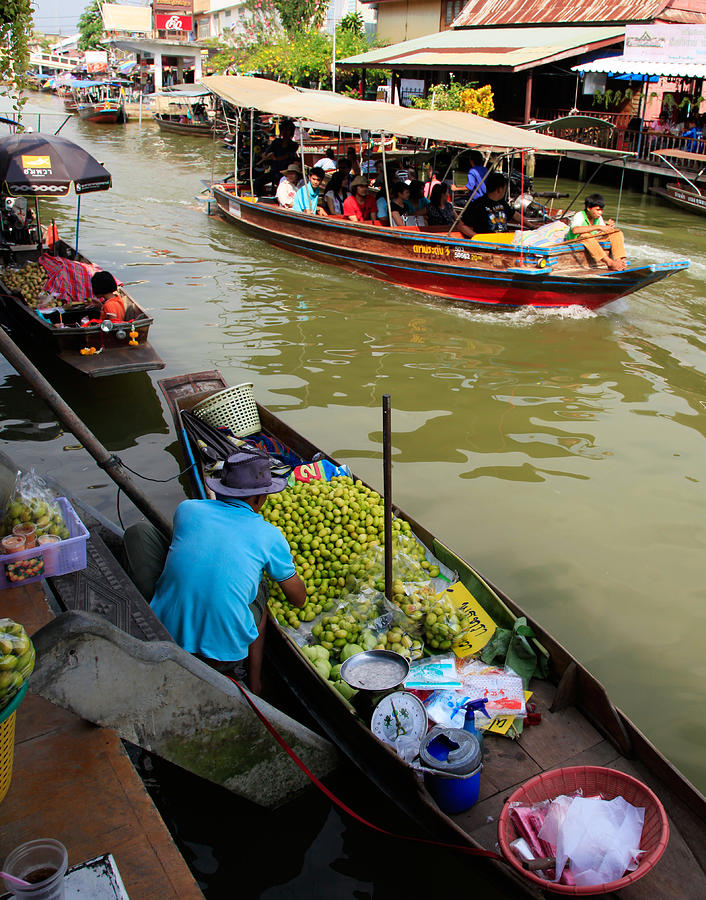 Ampawa Floating Market Thailand Photograph by Adrian Evans - Fine Art ...