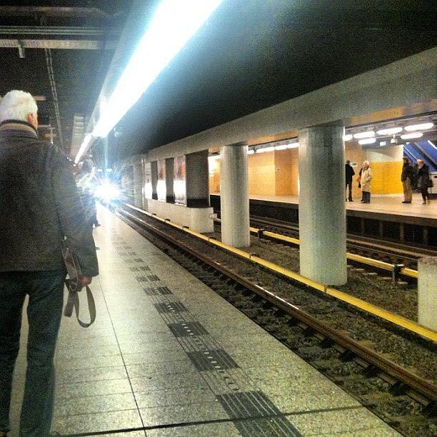 Underground Photograph - #amsterdam #metrostation #line51 by Nanny Noya