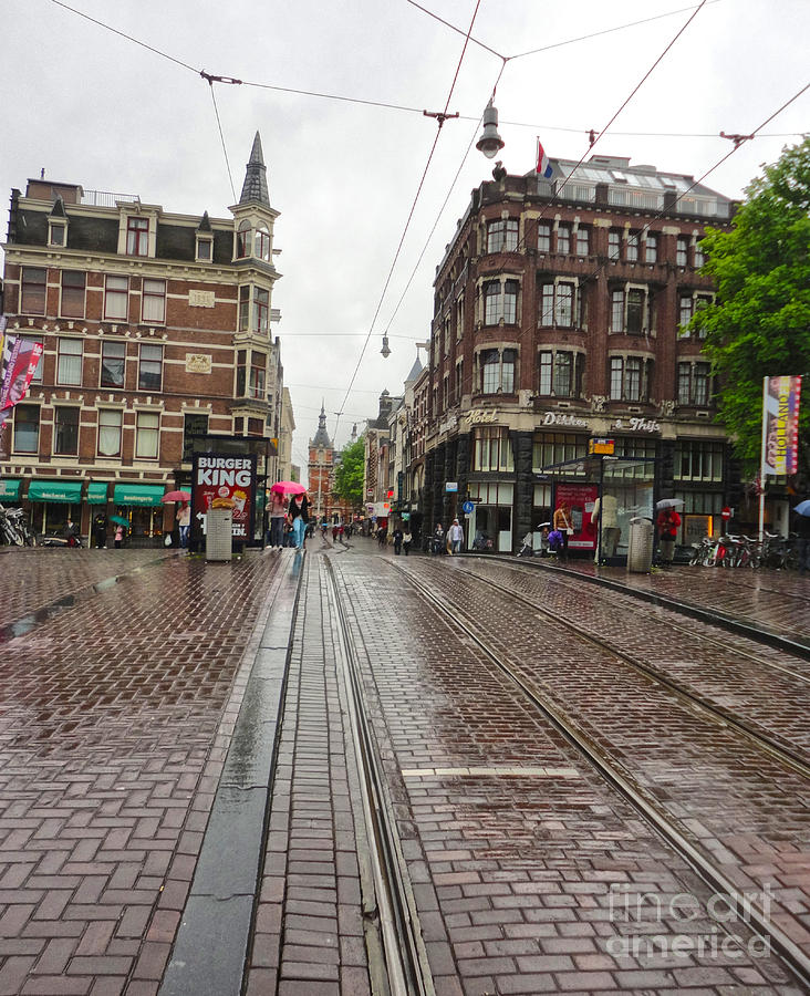 Amsterdam Rainy Day Photograph by Gregory Dyer