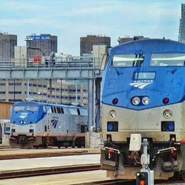 Chicago Photograph - #amtrack #train #chicago #chitown by James Roach