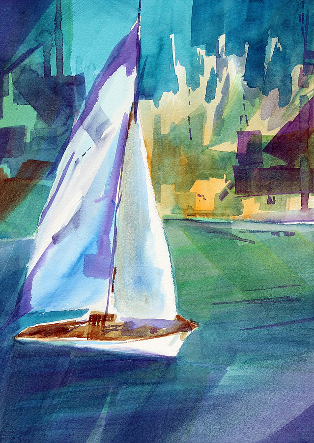 Sailboat Painting - Amys Boat. by Josh Chilton Sailboat Painting - Amys Boat. by Josh Chilton