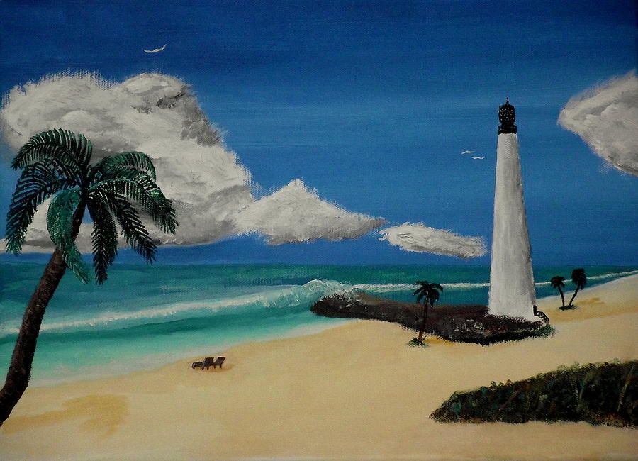 An Afternoon By The Lighthouse Painting