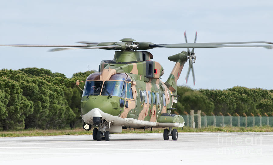 Transportation Photograph - An Agusta Westland Eh101 by Giovanni Colla