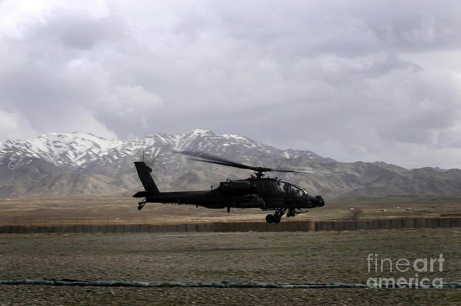 An Ah-64a Apache Taking Photograph by Stocktrek Images