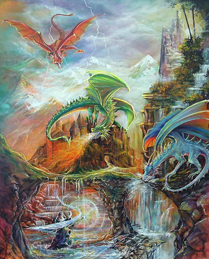 Fantasy Painting - An al Nathrach by Penny Golledge