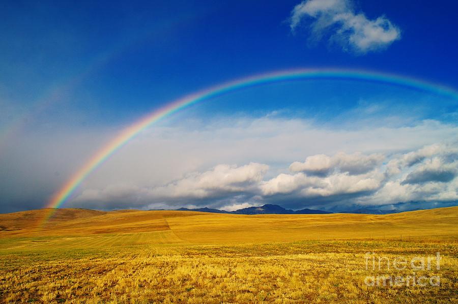 An Alberta Rainbow  Photograph by Jeff Swan
