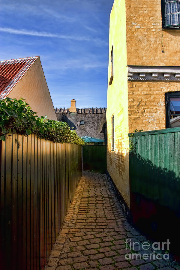 An alley in Dragoer Photograph by Joerg Lingnau
