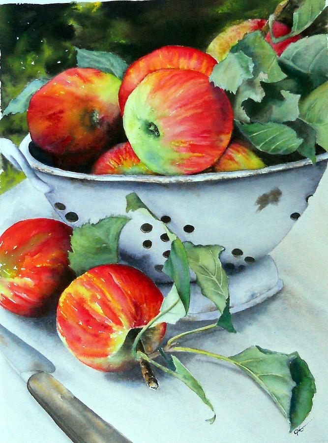 Apple Painting - An Apple A Day. by Carol McLagan