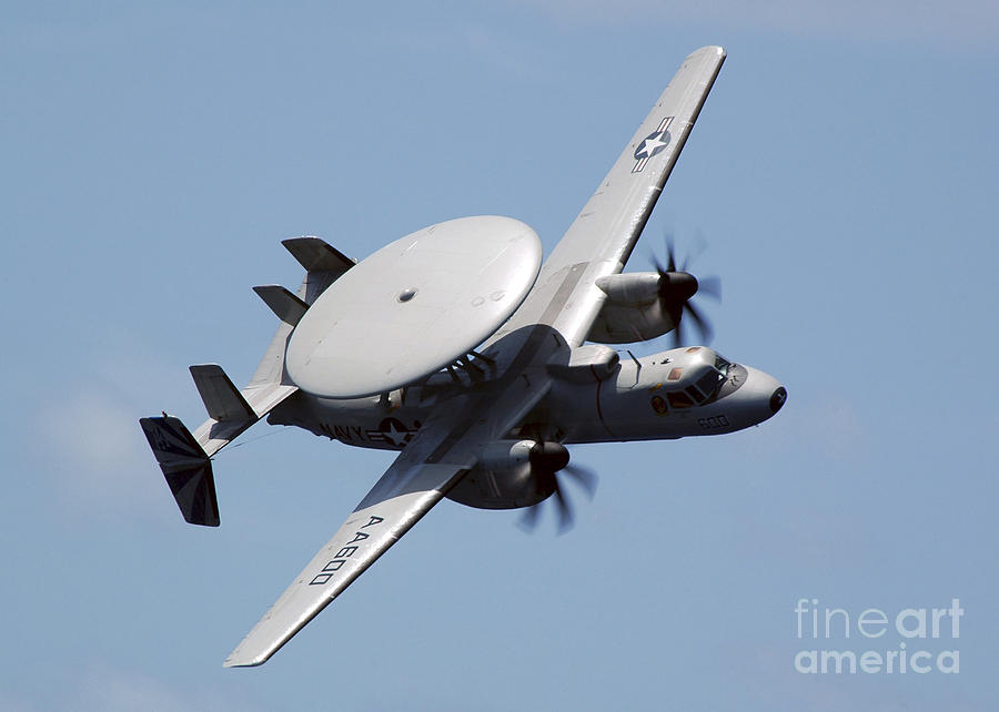 Transportation Photograph - An E-2c Hawkeye Executes A High by Stocktrek Images