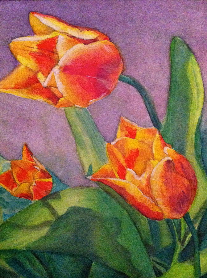 Tulip Painting - An Early Bloom by Tiffany Albright