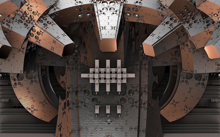 An Enigma Machine Digital Art by Ricky Jarnagin
