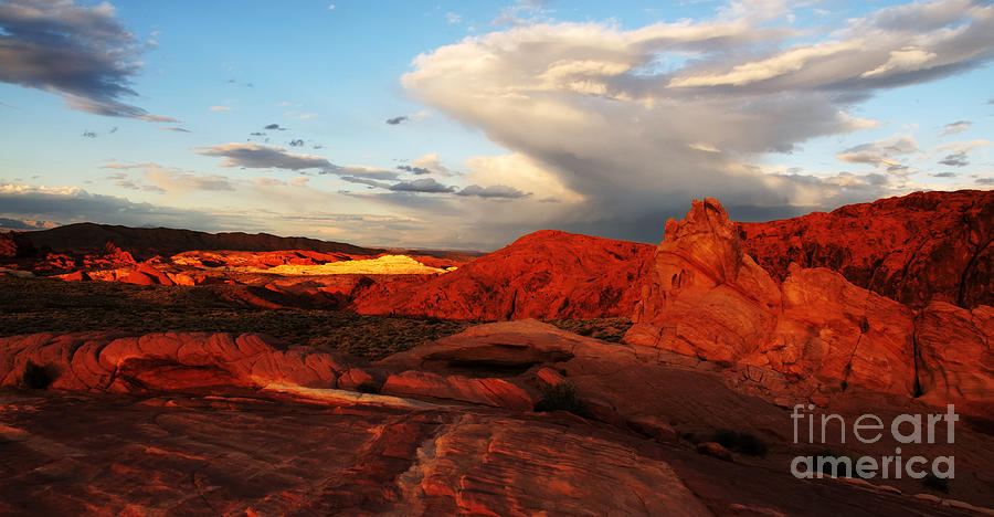 An Evening in the Valley of Fire Photograph by Vivian Christopher
