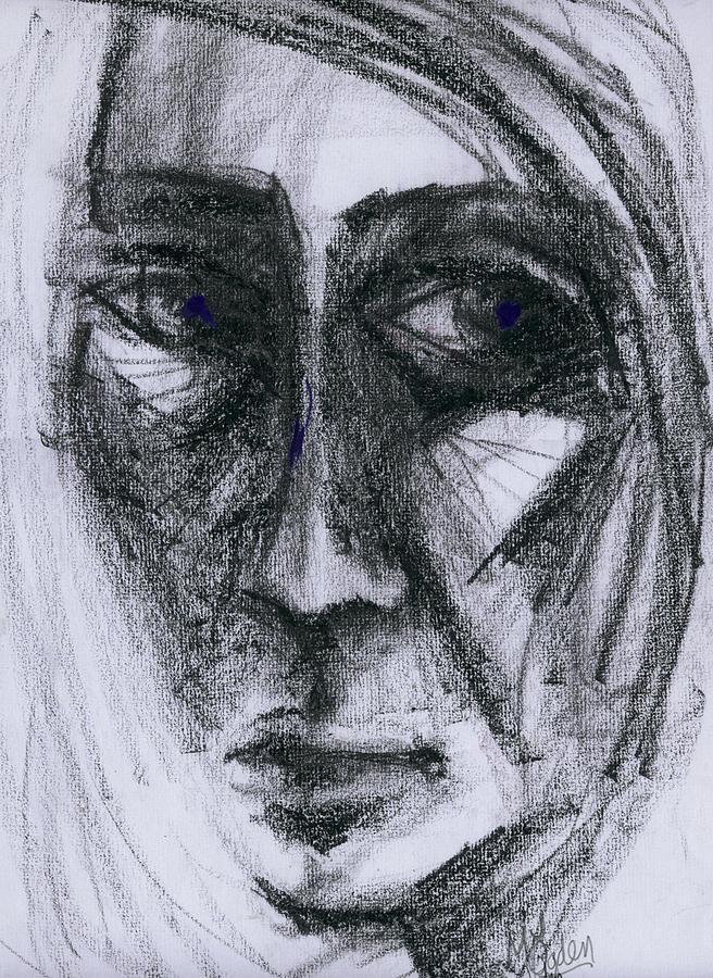 An expression Drawing by Mary Armstrong