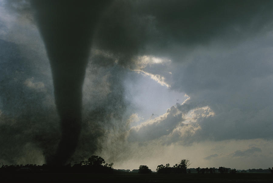 An F3 Category Tornado Swirls Photograph by Carsten Peter