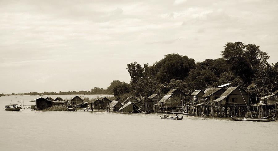 An island village on River Irrawaddy Photograph by RicardMN Photography
