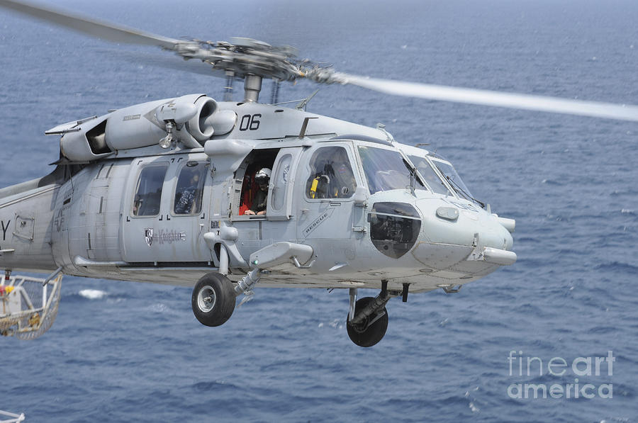 Transportation Photograph - An Mh-60s Sea Hawk Search And Rescue by Stocktrek Images