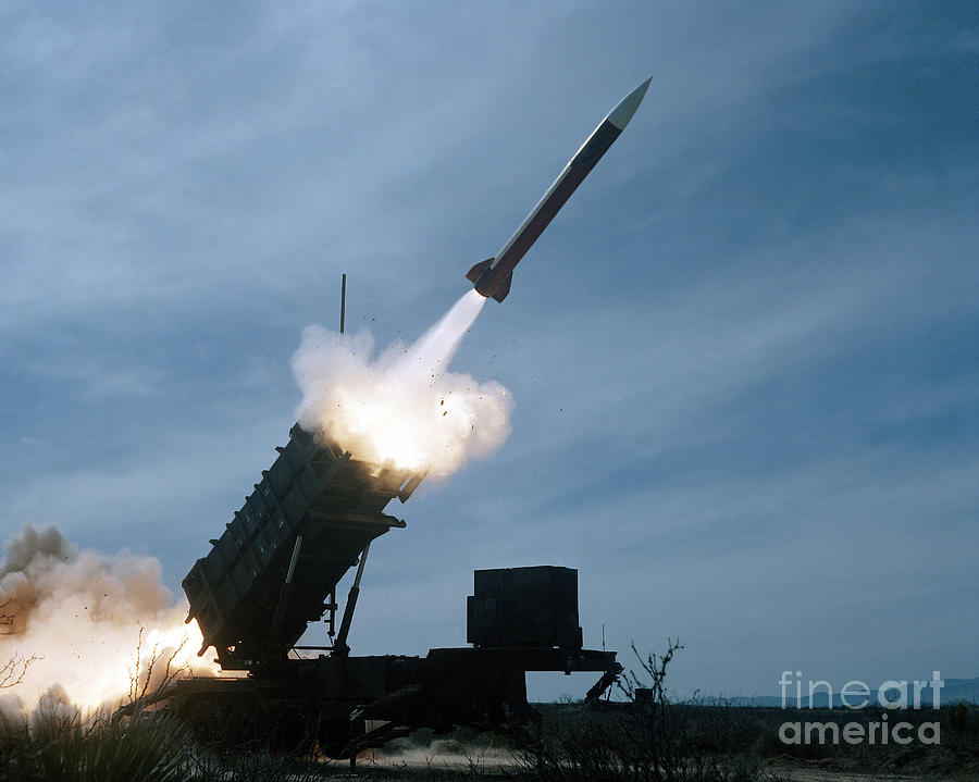 Horizontal Photograph - An Mim-104 Patriot Missile Is Test by Stocktrek Images