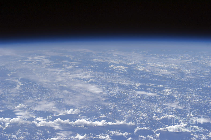 An Oblique Horizon View Of The Earths Photograph