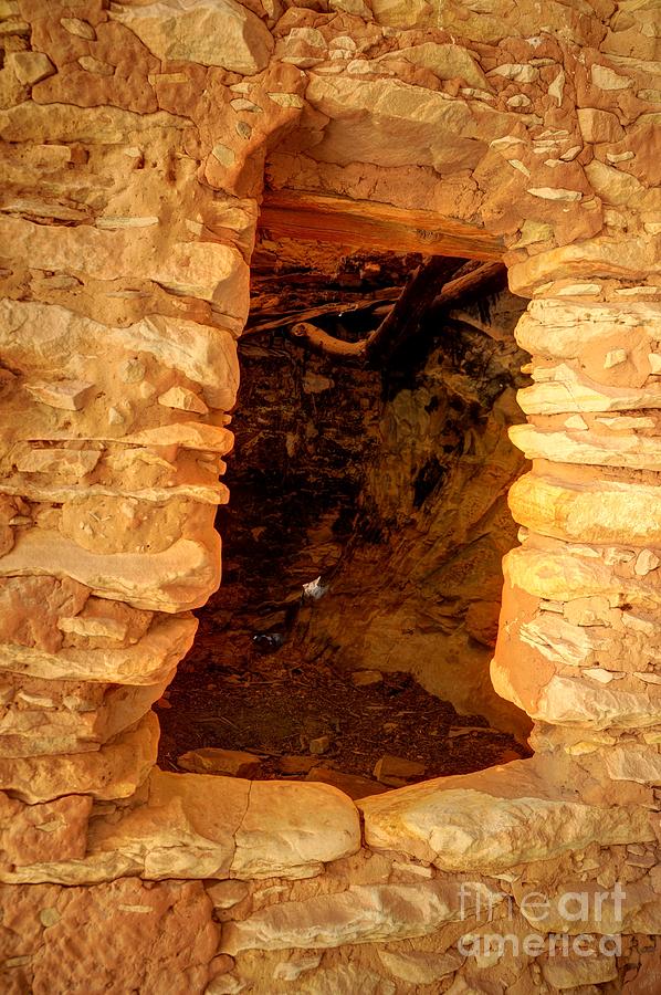 Anasazi Doorway - Tower Ruins - Comb Ridge Photograph by Gary Whitton