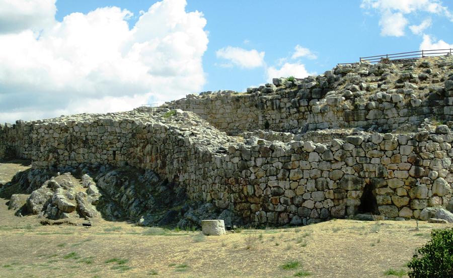 Ancient Archeological Remains II in Mycenae Greece Photograph by John Shiron