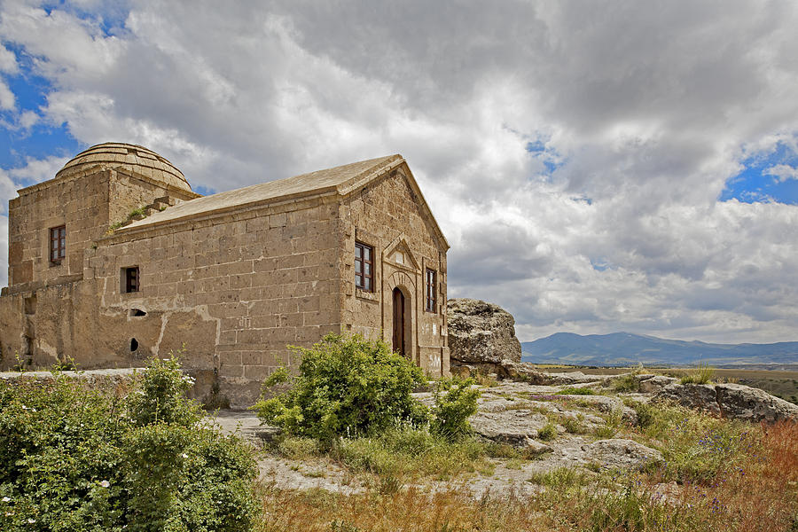 Turkey Photograph - Ancient Church on Hills of Anatolia by Kantilal Patel