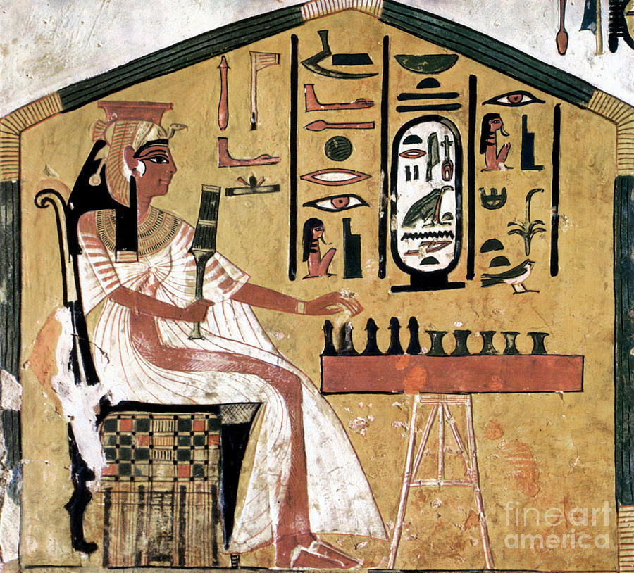 Ancient Egypt - Chess Painting by Granger