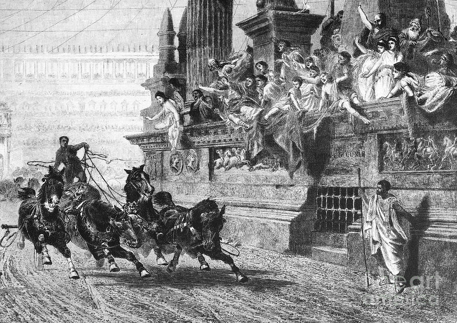 where did roman spectators watch chariot races