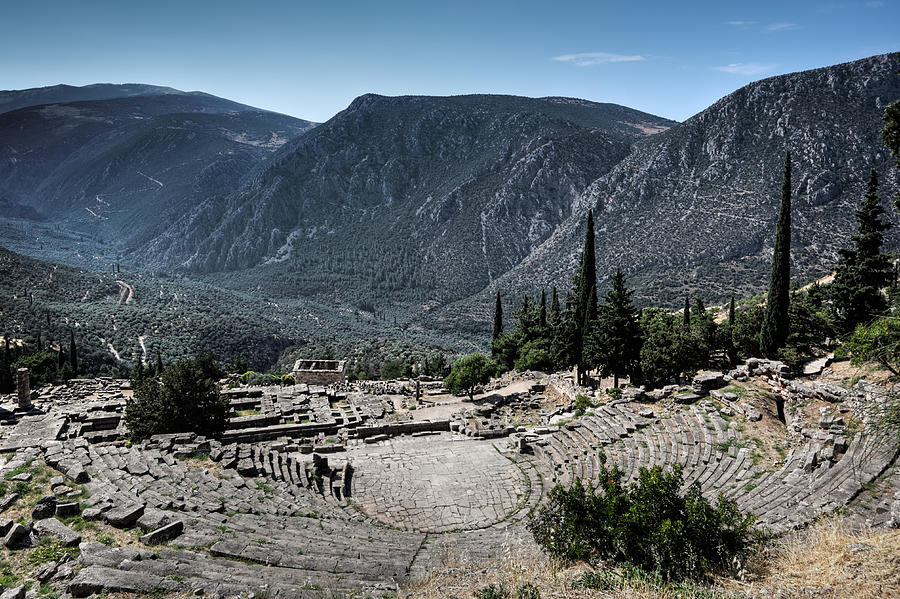 Ancient Theatre - Delphi Photograph by Constantinos Iliopoulos