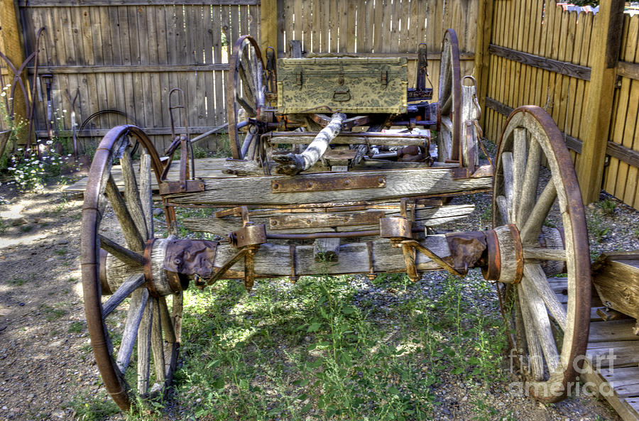 Ancient wagon frame Photograph by David Bearden