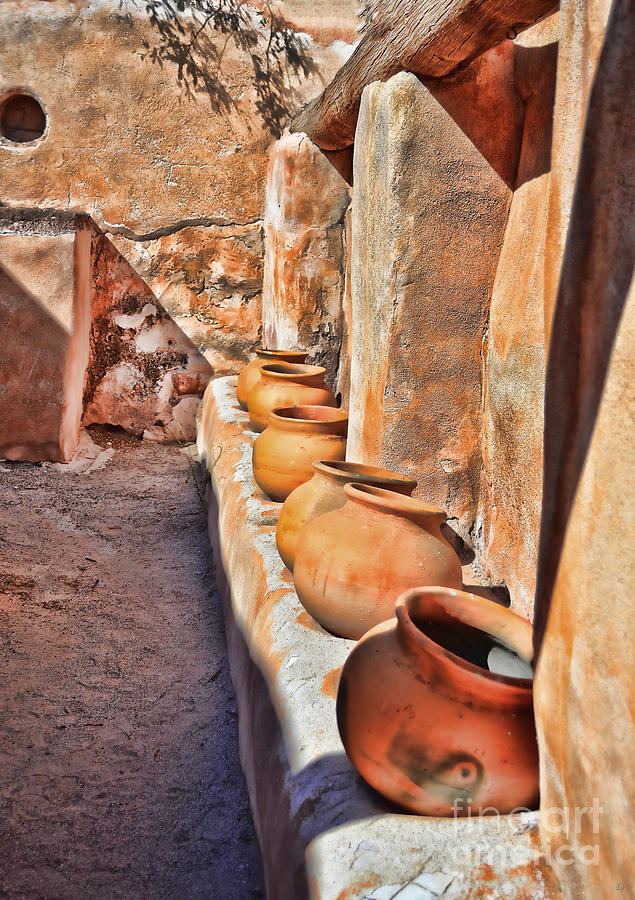 Ancient Wall of Pots Photograph by Donna Greene