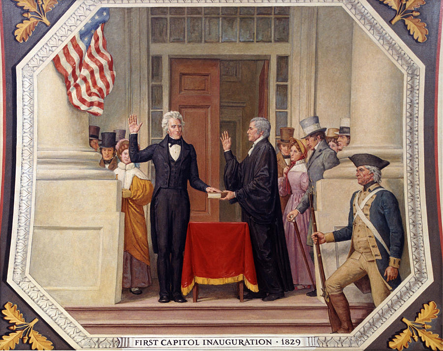 Andrew Jackson at the First Capitol Inauguration - c 1829 Photograph by International  Images