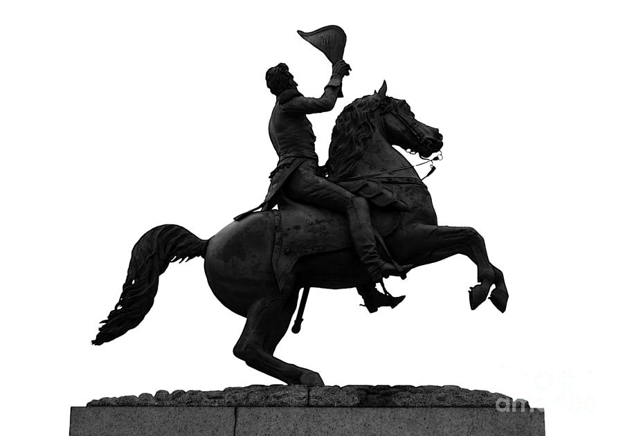 Andrew Jackson Digital Art - Andrew Jackson Statue Jackson Square French Quarter New Orleans Accented Edges Digital Art by Shawn OBrien