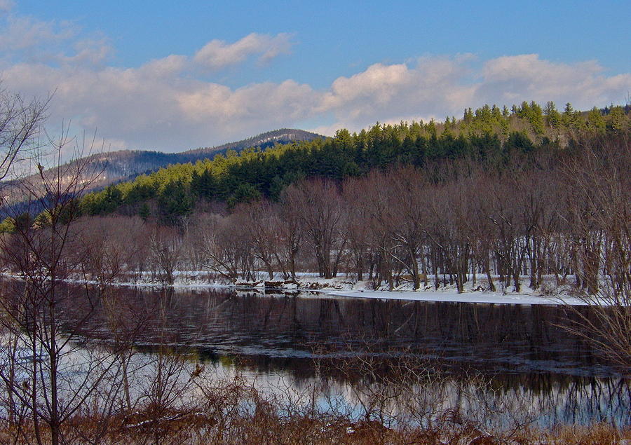 Androscoggin River in Winter 1 Photograph by George Ramos