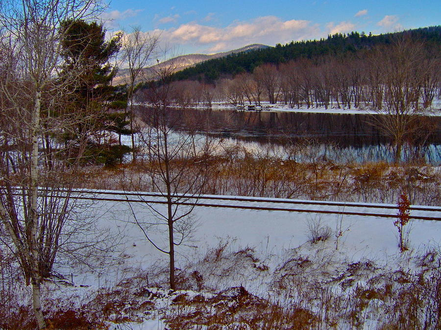 Androscoggin River in Winter 15 Photograph by George Ramos