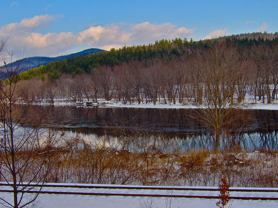 Androscoggin River in Winter 16 Photograph by George Ramos