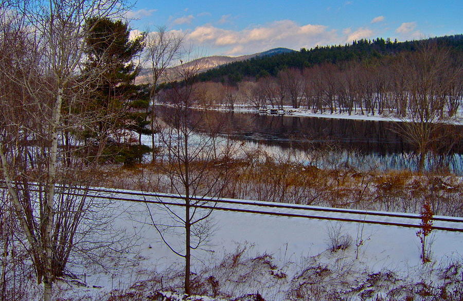 Androscoggin River in Winter 17 Photograph by George Ramos