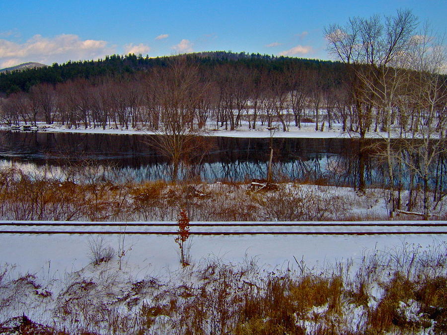 Androscoggin River in Winter 19 Photograph by George Ramos