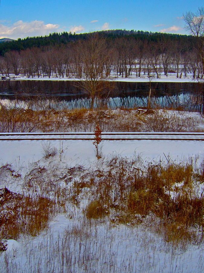 Androscoggin River in Winter 20 Photograph by George Ramos